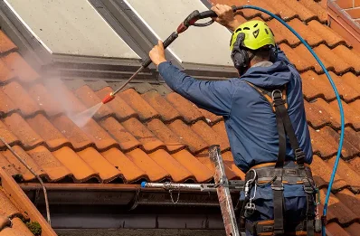 Démoussage et hydrofuge de toiture à Temple-Laguyon